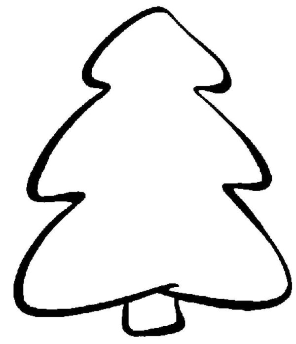 Pokoloruj choinkę i dodaj do niej ozdoby kolorowanka do druku